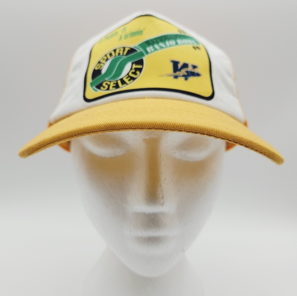 VINTAGE | CFL Winnipeg Blue Bombers Banjo Bowl mesh trucker snapback cap hat